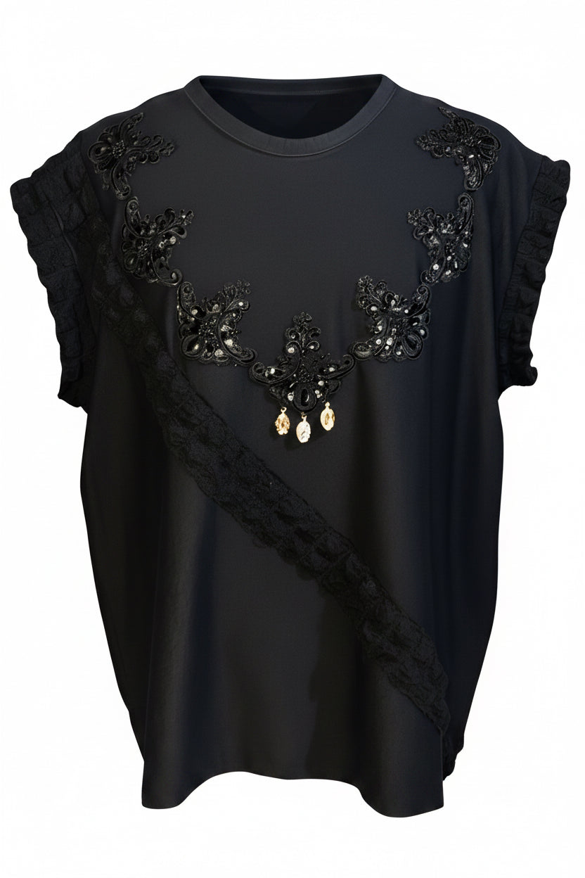 Stylish sleeveless top (hand crafted)