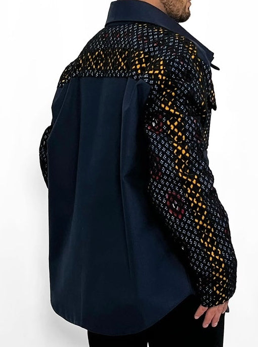Ankara inspired Shirt Jackets for Men | Ezy Wear LLC