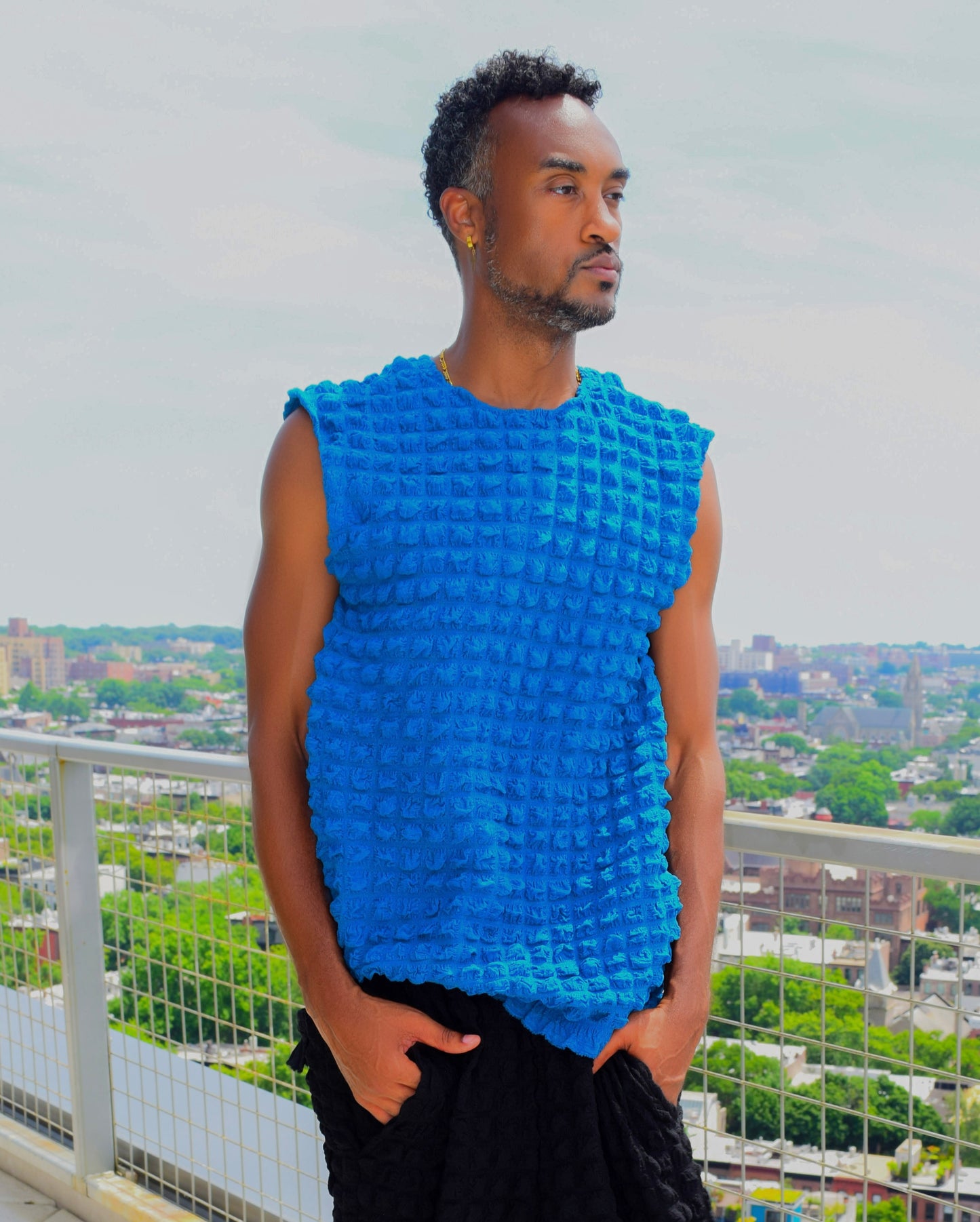 Simple sleeveless summer tops