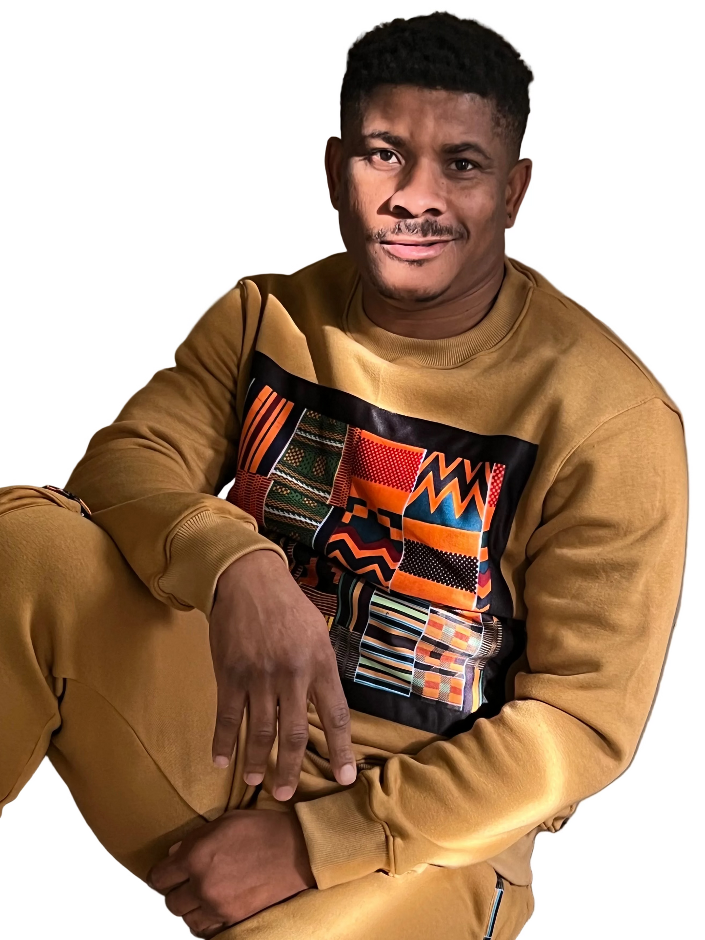 Ezy Wear signature Ankara patch sweat set in 2 concepts