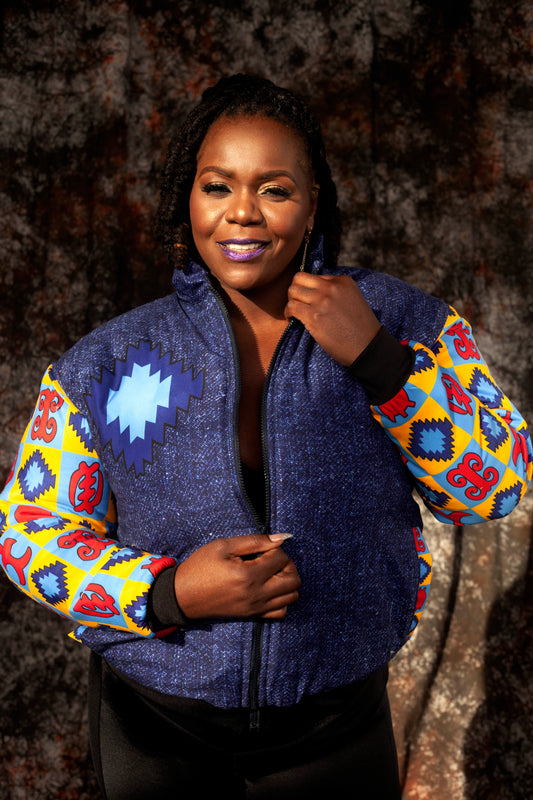Shop Ankara combo varsity jacket - Ezy Wear LLC