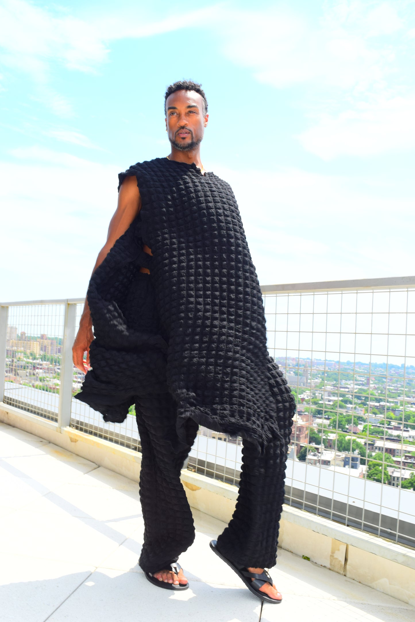 Ezywear 2piece modern and stylish sleeveless caftan