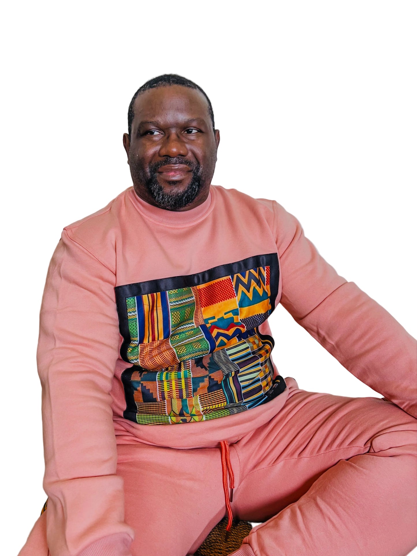 Ezy Wear signature Ankara patch sweat set in 2 concepts