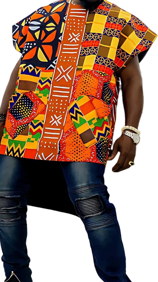 Ankara inspired Stylish Oversized Tops for Men | Ezy Wear LLC