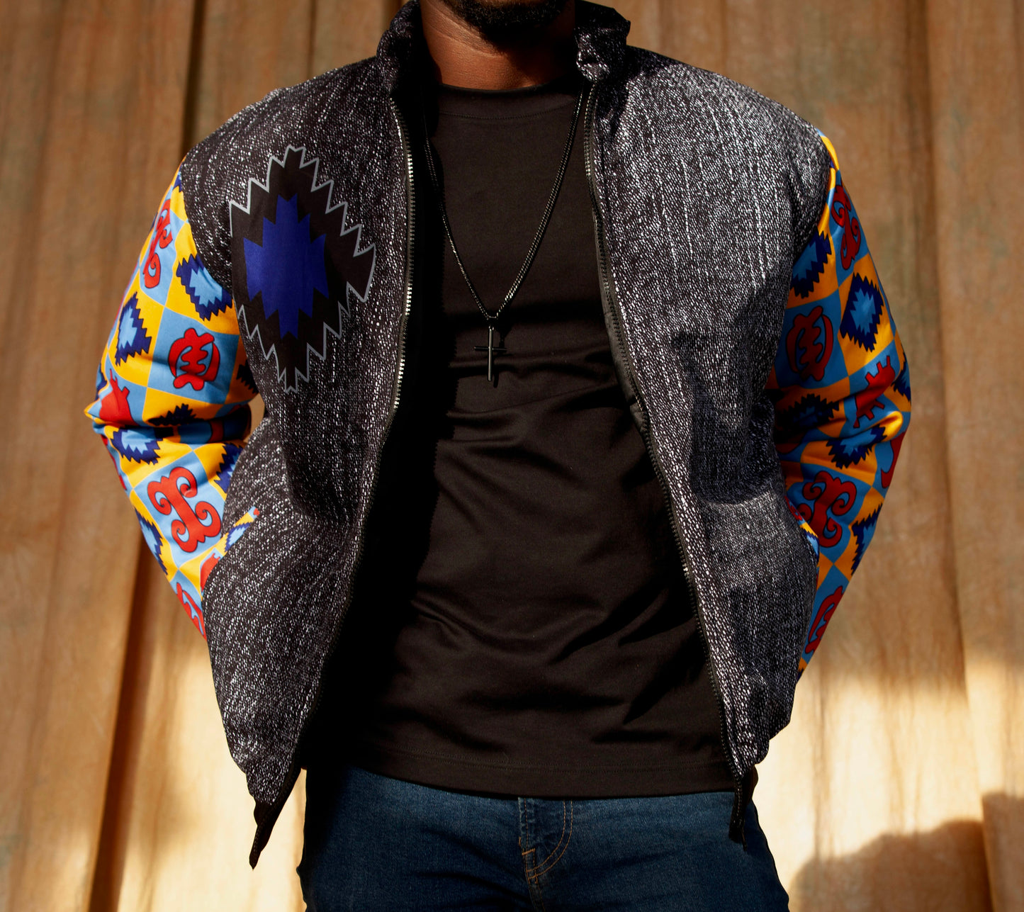 Shop Ankara combo varsity jacket - Ezy Wear LLC