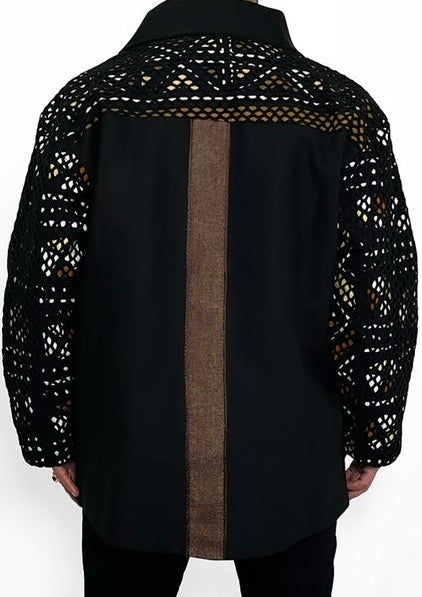 Ankara inspired Shirt Jackets for Men | Ezy Wear LLC