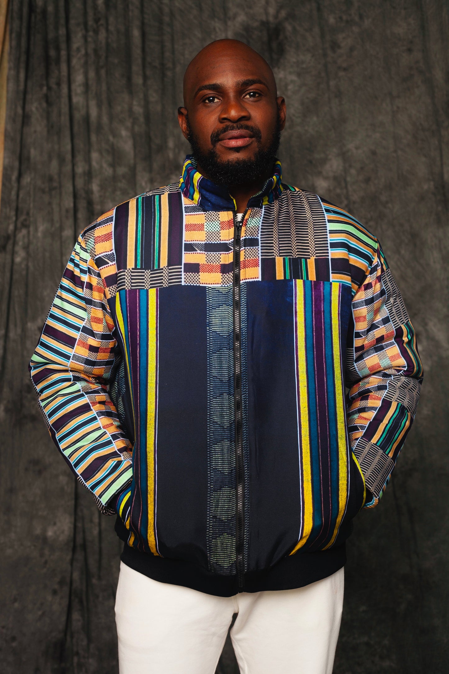 Ankara Varsity Jacket