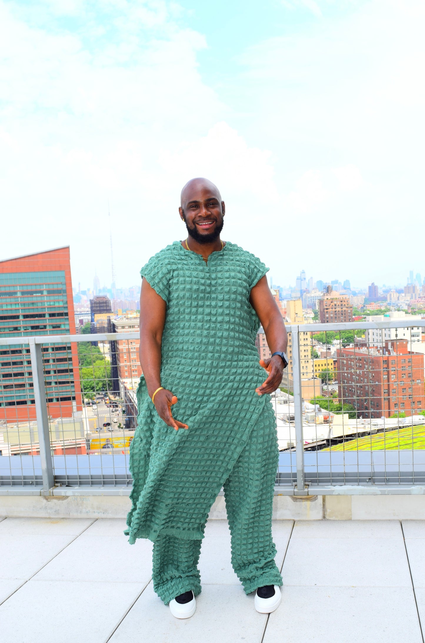 Ezywear 2piece modern and stylish sleeveless caftan