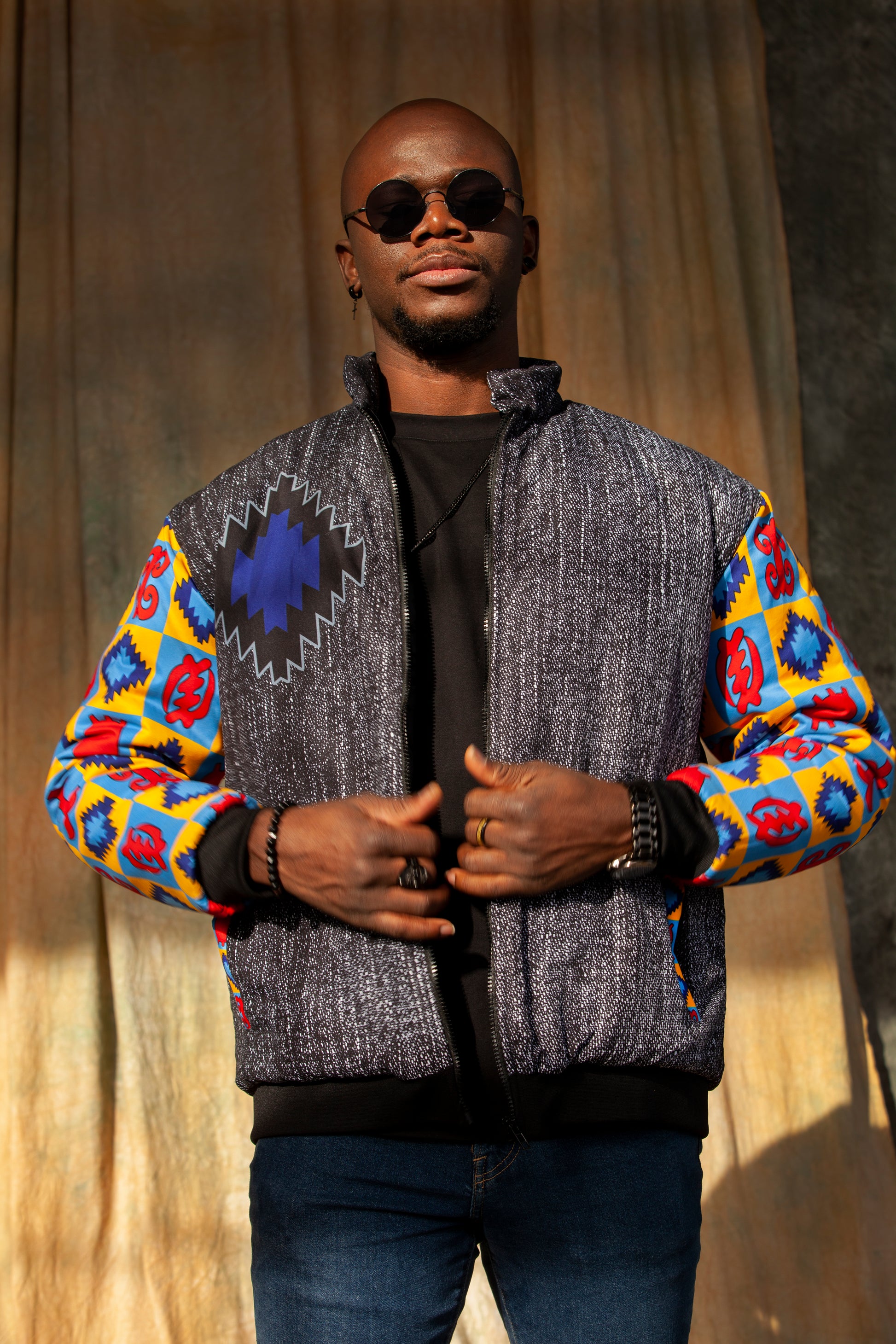 Shop Ankara combo varsity jacket - Ezy Wear LLC