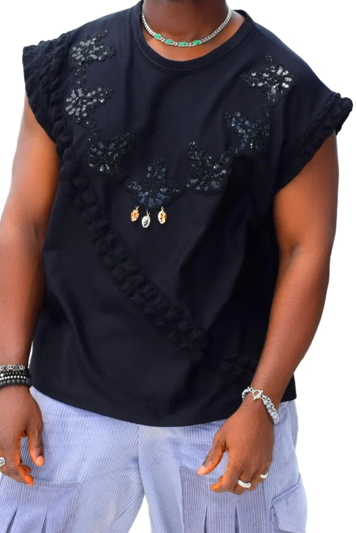 Stylish sleeveless top (hand crafted)
