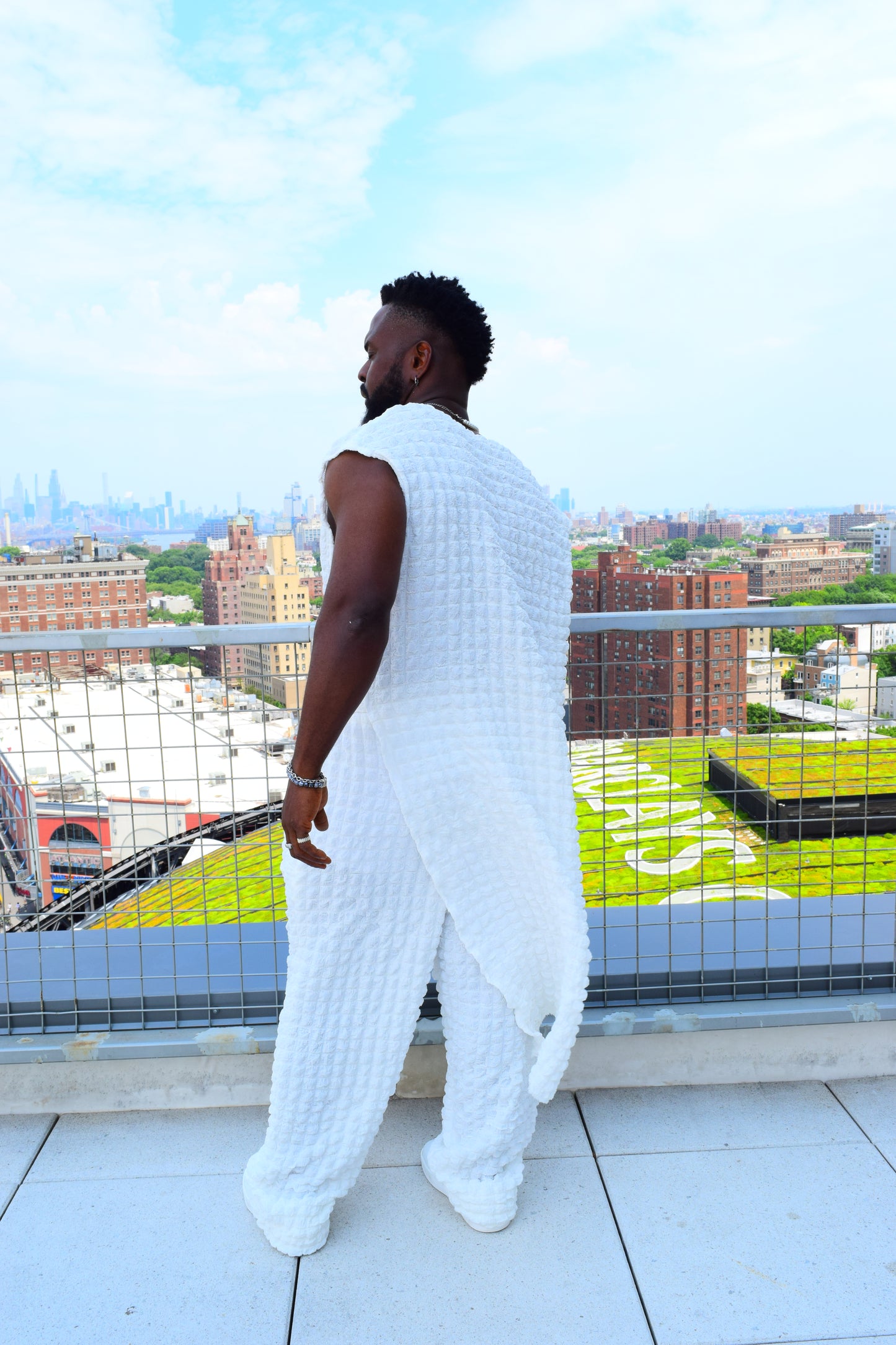 Ezywear 2piece modern and stylish sleeveless caftan