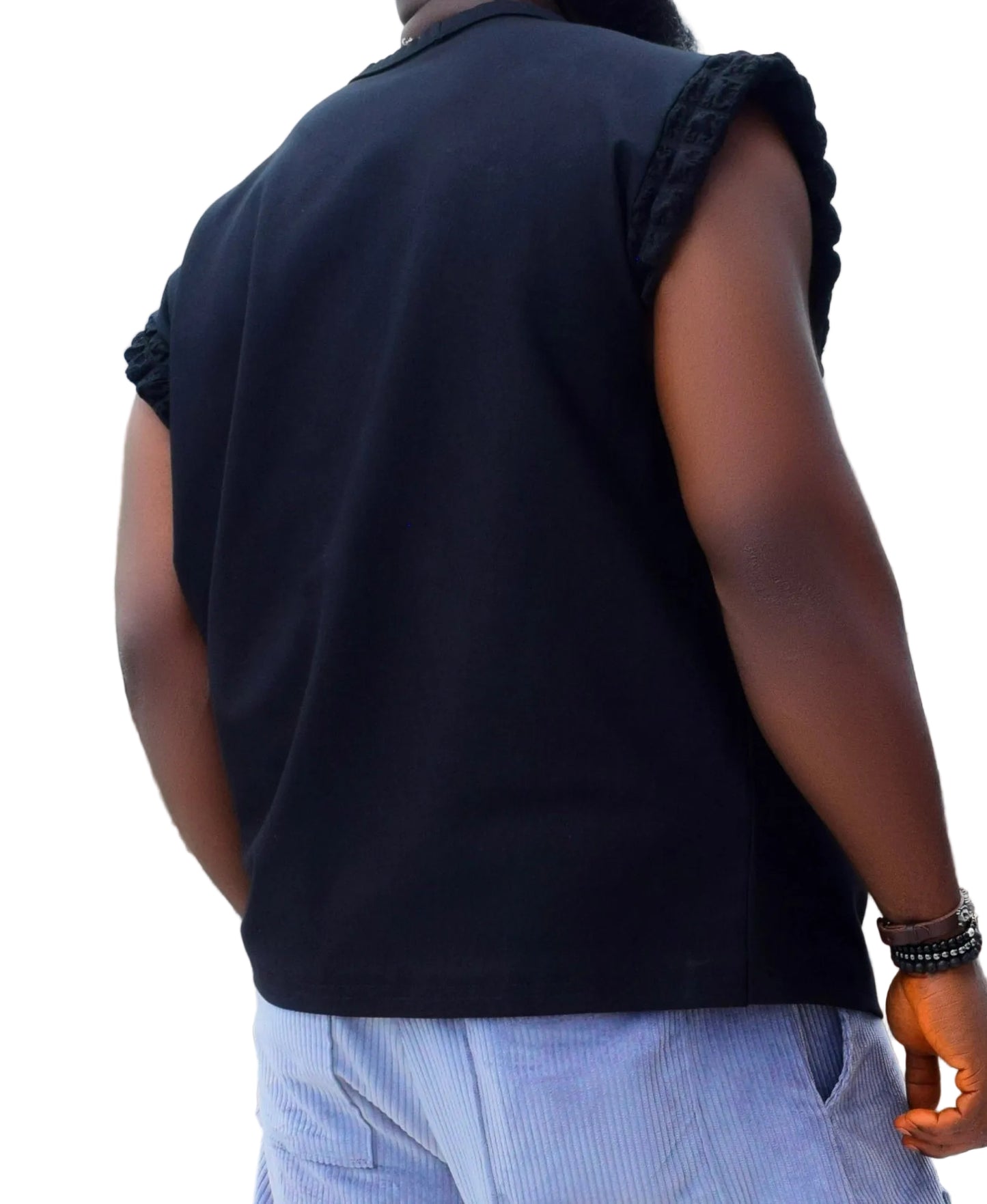 Stylish sleeveless top (hand crafted)
