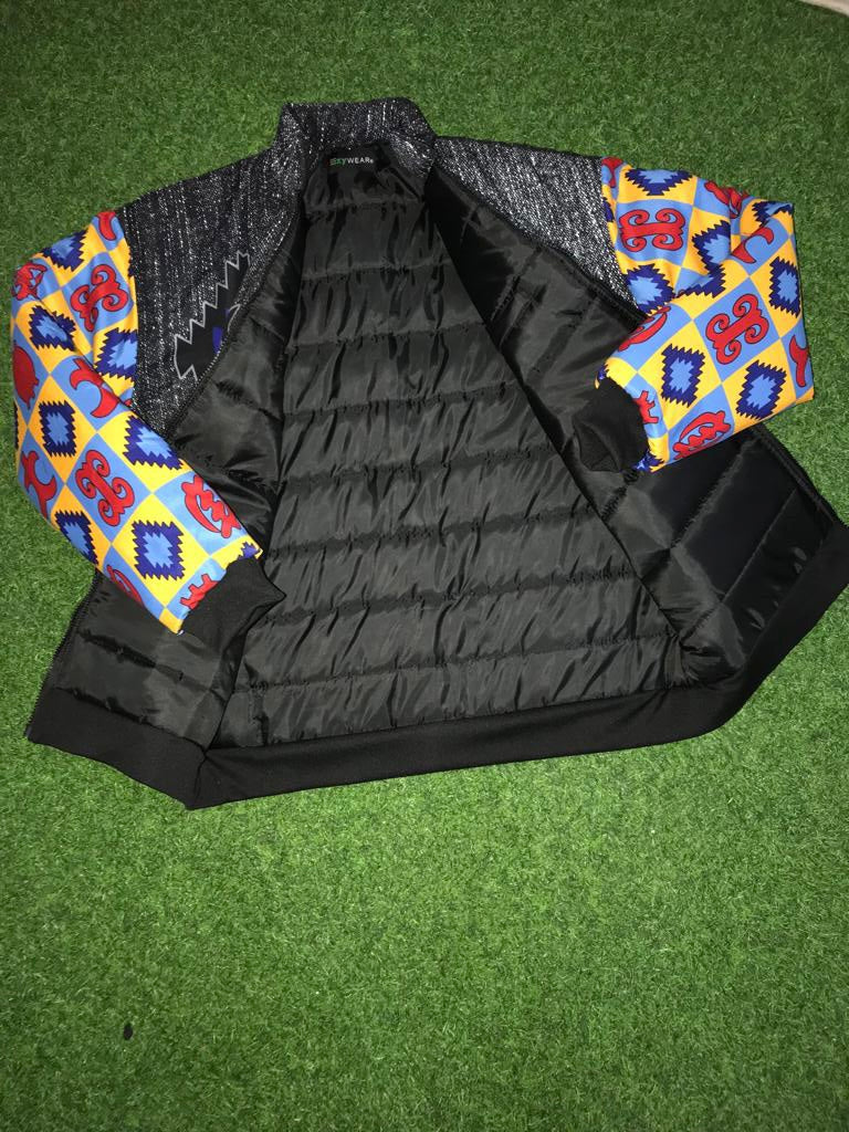 Shop Ankara combo varsity jacket - Ezy Wear LLC