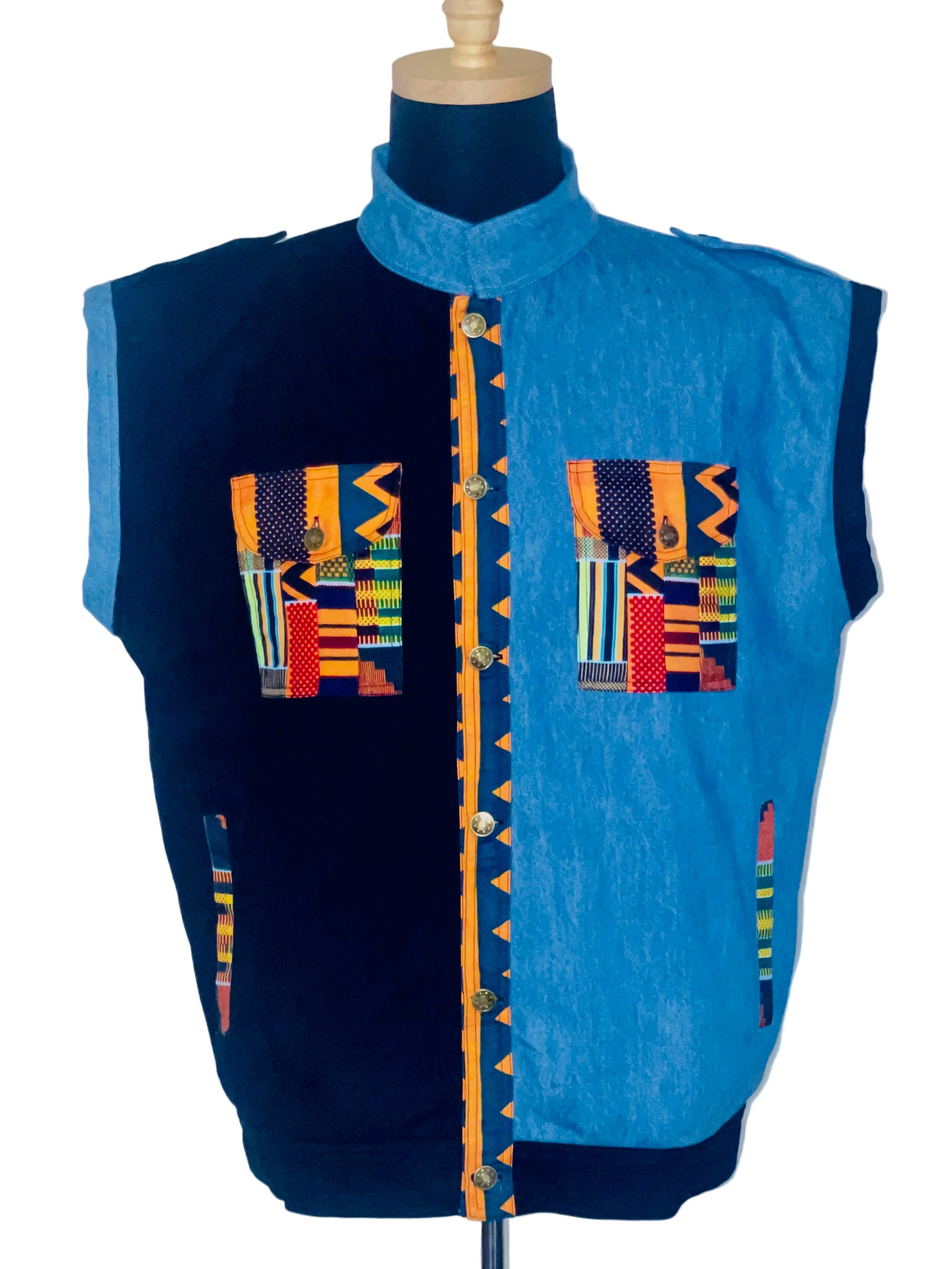 Ezy Wear Ankara patch vest