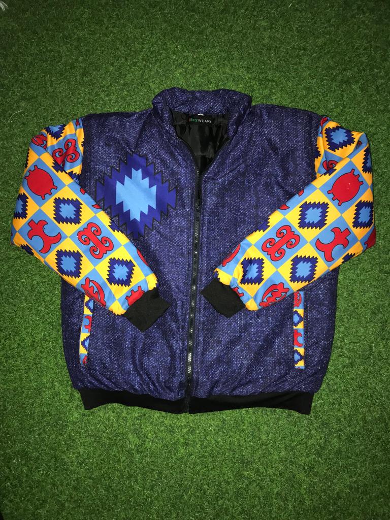 Shop Ankara combo varsity jacket - Ezy Wear LLC